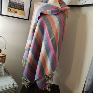 J. Crew Multicolor Striped Scarf